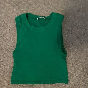 Green Zara top